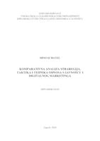 Komparativna analiza strategija, taktika i tehnika odnosa s javnošću i digitalnog marketinga