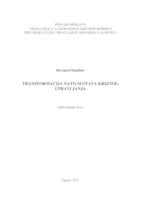 prikaz prve stranice dokumenta Transformacija NATO sustava kriznog upravljanja