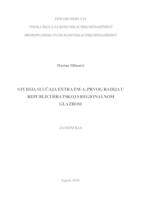 prikaz prve stranice dokumenta Studija slučaja Extra FM-a, prvog radija u Republici Hratskoj s regionalnom glazbom