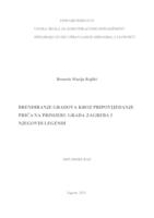 prikaz prve stranice dokumenta Brendiranje gradova kroz pripovijedanje priča na primjeru grada Zagreba i njegovih legendi