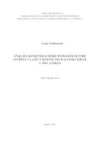 prikaz prve stranice dokumenta Analiza komunikacijske infrastrukture izvršne vlasti tijekom migracijske krize u Hrvatskoj